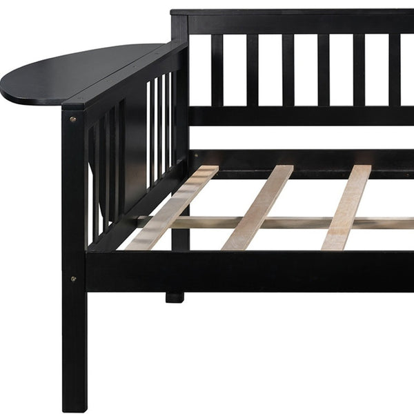 HomeRoots Espresso Wood Daybed - Versatile Lounge & Sleeping Solution for Modern Spaces with Timeless Appeal 602076