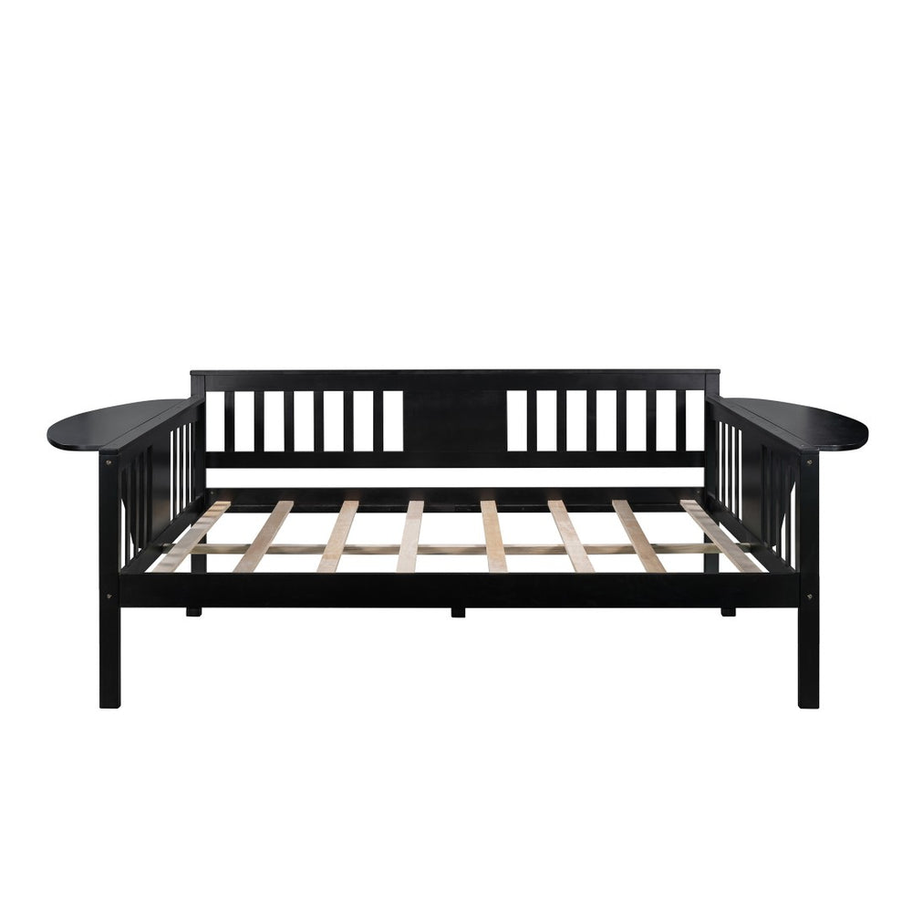 HomeRoots Espresso Wood Daybed - Versatile Lounge & Sleeping Solution for Modern Spaces with Timeless Appeal 602076