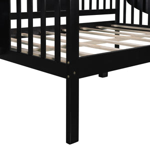 HomeRoots Espresso Wood Daybed - Versatile Lounge & Sleeping Solution for Modern Spaces with Timeless Appeal 602076