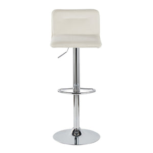 English Elm Adjustable Velvet Swivel Barstools with Chrome Base for Kitchen or Home Bar Set of 2 B202S01964