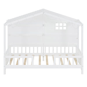 HomeRoots White Wood Twin Canopy Bed Frame - Modern Design for Small Spaces, Stylish & Durable Sleep Solution 602088