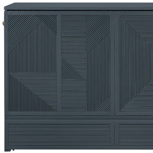 HomeRoots Gray Wood Queen Murphy Bed - Elegant Space-Saving Design for Modern Living, Durable & Stylish Comfort 602098