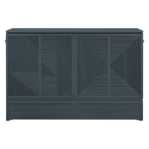 HomeRoots Gray Wood Queen Murphy Bed - Elegant Space-Saving Design for Modern Living, Durable & Stylish Comfort 602098