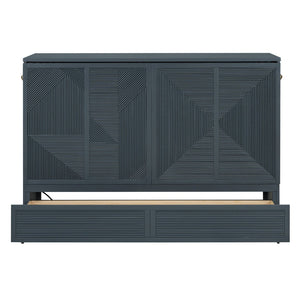 HomeRoots Gray Wood Queen Murphy Bed - Elegant Space-Saving Design for Modern Living, Durable & Stylish Comfort 602098