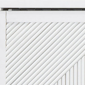 HomeRoots White Wood Queen Murphy Bed – Elegant Space-Saving Design for Guest Rooms & Studios, 300 lb Capacity 602099