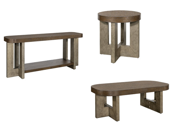 Basset Mirror Nova End Table: Bold Modern Design In Cerused Oak With Chic Charcoal Finish & Faux Metal Legs Gray Wood 6021-lr-220