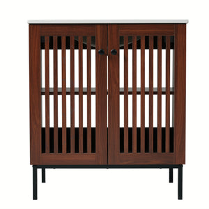 English Elm Christopher Knight Home® - 30" Vintage Bathroom Vanity with Rectangle Ceramic Sink, Rubber Wood Legs, Soft-Close Doors, Adjustable Shelves Antique brown,Dark Brown N817P245324B