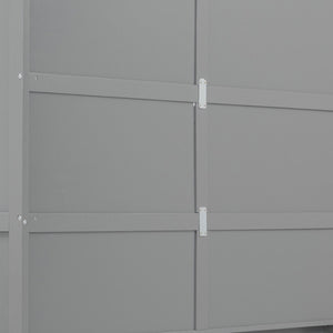 HomeRoots Gray Wood Queen Murphy Bed - Space-Saving Design for Stylish Comfort in Guest Rooms & Apartments 602112