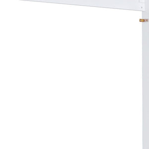 HomeRoots White Wood Queen Murphy Bed - Stylish Space-Saving Design for Guest Rooms & Studio Apartments 602118