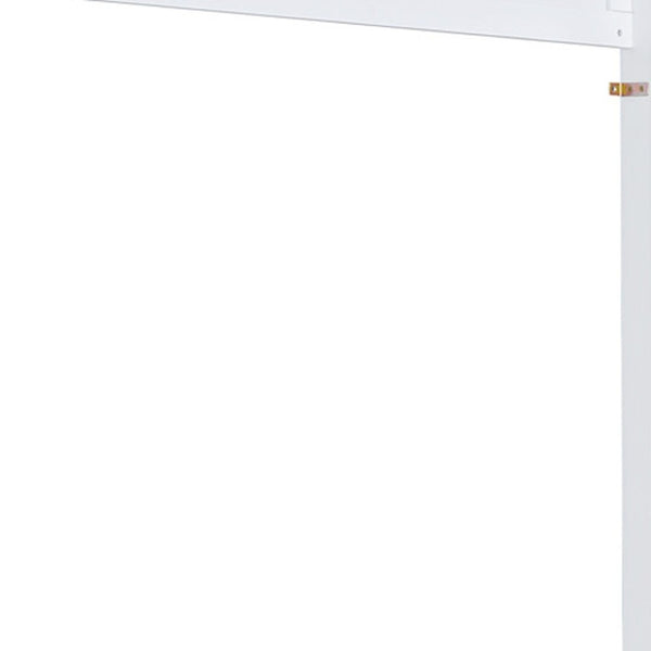 HomeRoots White Wood Queen Murphy Bed - Stylish Space-Saving Design for Guest Rooms & Studio Apartments 602118