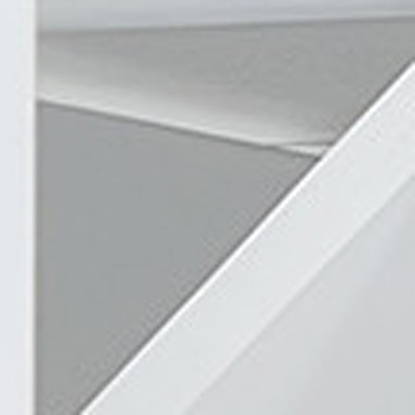 HomeRoots White Wood Queen Murphy Bed – Elegant Space-Saving Design with Integrated Headboard & Sturdy Support 602136