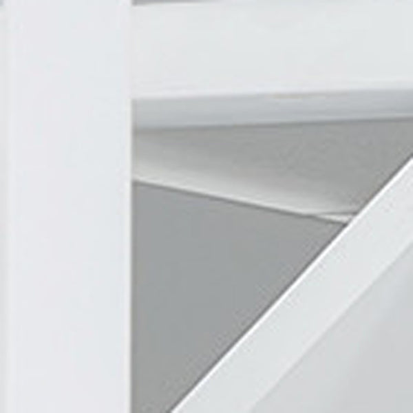 HomeRoots White Wood Queen Murphy Bed – Elegant Space-Saving Design with Integrated Headboard & Sturdy Support 602136