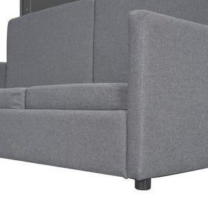 HomeRoots Gray Wood Queen Murphy Bed – Elegant, Space-Saving Design with Premium Support for Ultimate Comfort! 602137