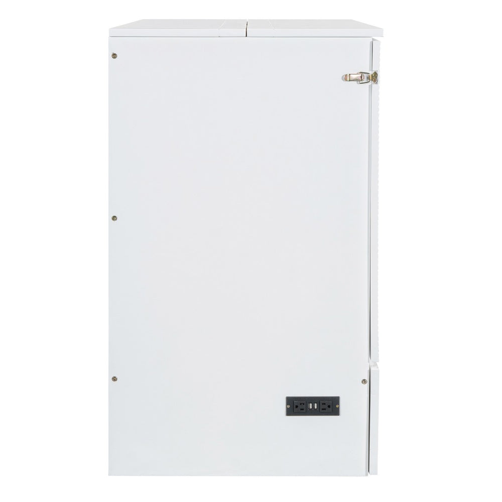 HomeRoots White Wood Full Murphy Bed - Elegant Space-Saving Solution with Timeless Design for Any Room 602140