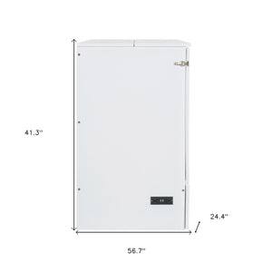 HomeRoots White Wood Full Murphy Bed - Elegant Space-Saving Solution with Timeless Design for Any Room 602140