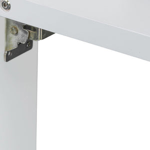HomeRoots White Wood Queen Murphy Bed with Integrated USB Charging - Stylish Space-Saving Solution for Homes 602141