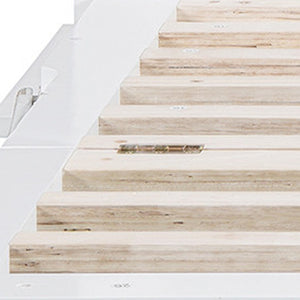 HomeRoots White Wood Full Murphy Bed – Space-Saving Elegance for Modern Living Rooms, Guest Spaces & More! 602143