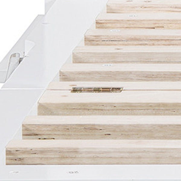 HomeRoots White Wood Full Murphy Bed – Space-Saving Elegance for Modern Living Rooms, Guest Spaces & More! 602143