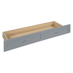 HomeRoots Gray Wood Queen Murphy Bed - Stylish Space-Saving Design with Durable Cabinet & Comfortable Support 602144