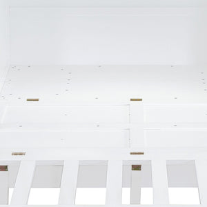 HomeRoots White Wood Queen Murphy Bed – Space-Saving Elegance for Multifunctional Rooms & Stylish Comfort 602154