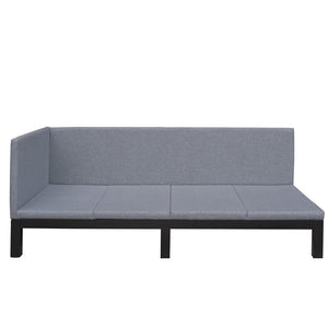 HomeRoots Gray Tufted Linen Day Bed - Stylish Twin Sofa for Versatile Seating, Cozy Sleep & Elegant Decor 602168