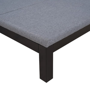 HomeRoots Gray Tufted Linen Day Bed - Stylish Twin Sofa for Versatile Seating, Cozy Sleep & Elegant Decor 602168