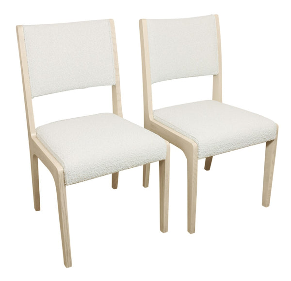 HomeRoots Five Piece Natural Round Solid Wood Dining Set - Cozy Rustic Charm with Upholstered Chairs 602209