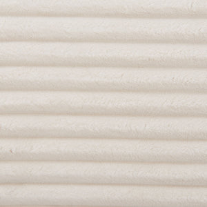 Homeroots 55" Cream And Black Striped Faux Fur Bench - Stylish Comfort For Entryways And Hallways, Versatile Design   602318