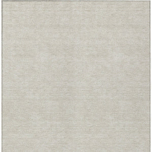 Homeroots 3' Beige And Ivory Geometric Washable Area Rug - Perfect For Indoor And Outdoor Comfort & Style 3' X 5' Polyester 602335