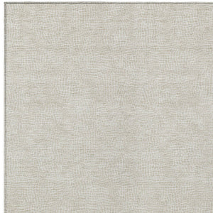 Homeroots 3' Beige And Ivory Geometric Washable Area Rug - Perfect For Indoor And Outdoor Comfort & Style 5' X 8' Polyester 602336