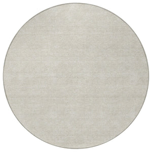 Homeroots 3' Beige And Ivory Geometric Washable Area Rug - Perfect For Indoor And Outdoor Comfort & Style 8' Round Polyester 602337