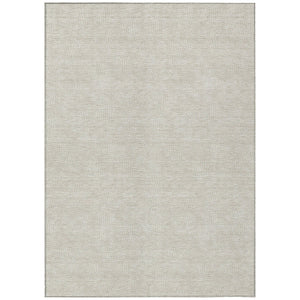 HomeRoots 5' Beige and Ivory Geometric Area Rug - Washable, Durable, Indoor-Outdoor Versatility for Any Space 8' X 10' 602338