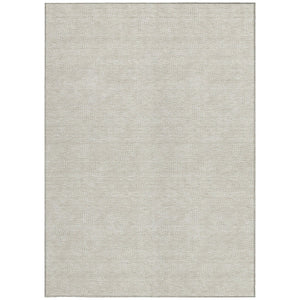 Homeroots 3' Beige And Ivory Geometric Washable Area Rug - Perfect For Indoor And Outdoor Comfort & Style 9' X 12' Polyester 602339