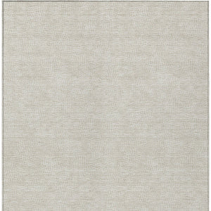 Homeroots 3' Beige And Ivory Geometric Washable Area Rug - Perfect For Indoor And Outdoor Comfort & Style 9' X 12' Polyester 602339