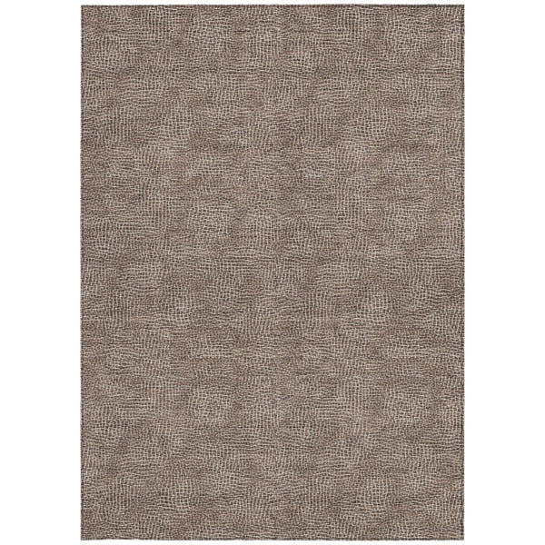 Homeroots 3' Beige And Ivory Geometric Washable Area Rug - Perfect For Indoor And Outdoor Comfort & Style 3' X 5' Polyester 602347
