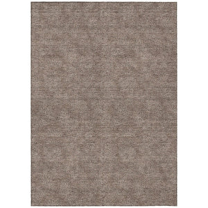 HomeRoots 9' Stylish Brown and Ivory Geometric Area Rug - Washable, Durable, Indoor/Outdoor Essential for Any Space 602351