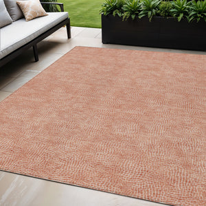 Homeroots 3' Beige And Ivory Geometric Washable Area Rug - Perfect For Indoor And Outdoor Comfort & Style 5' X 8' Polyester 602354