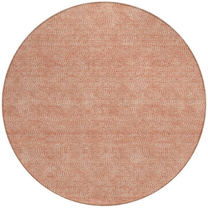 Homeroots 3' Beige And Ivory Geometric Washable Area Rug - Perfect For Indoor And Outdoor Comfort & Style 8' Round Polyester 602355