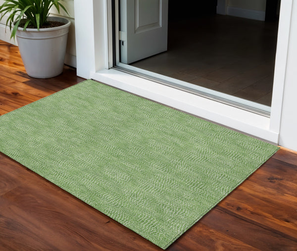 Homeroots 3' Beige And Ivory Geometric Washable Area Rug - Perfect For Indoor And Outdoor Comfort & Style 3' X 5' Polyester 602365