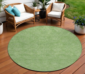 Homeroots 3' Beige And Ivory Geometric Washable Area Rug - Perfect For Indoor And Outdoor Comfort & Style 8' Round Polyester 602367