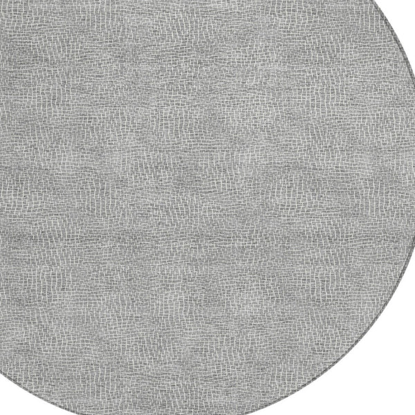 Homeroots 3' Beige And Ivory Geometric Washable Area Rug - Perfect For Indoor And Outdoor Comfort & Style 8' Round Polyester 602379