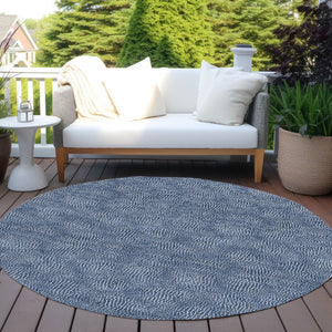 Homeroots 3' Beige And Ivory Geometric Washable Area Rug - Perfect For Indoor And Outdoor Comfort & Style 8' Round Polyester 602385