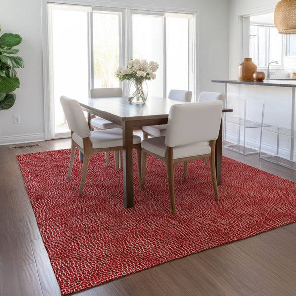 Homeroots 3' Beige And Ivory Geometric Washable Area Rug - Perfect For Indoor And Outdoor Comfort & Style 10' X 14' Polyester 602394