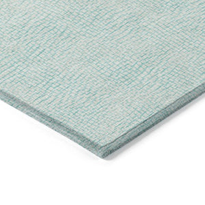 Homeroots 3' Artichoke Green Geometric Washable Area Rug For Indoor And Outdoor Spaces - Durable Style! 5' X 8' Polyester 602408