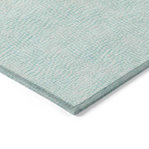 Homeroots 3' Artichoke Green Geometric Washable Area Rug For Indoor And Outdoor Spaces - Durable Style! 10' X 14' Polyester 602412