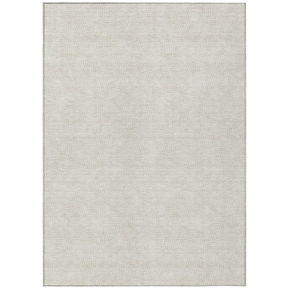 HomeRoots 9' Geometric Beige and Brown Washable Area Rug for Indoor/Outdoor Use - Durable, Stylish, Easy Care! 602417