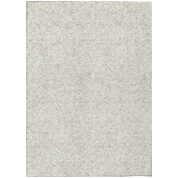 HomeRoots 9' Geometric Beige and Brown Washable Area Rug for Indoor/Outdoor Use - Durable, Stylish, Easy Care! 602417