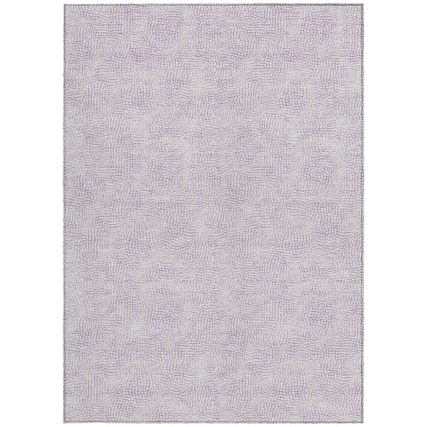 Homeroots 3' Artichoke Green Geometric Washable Area Rug For Indoor And Outdoor Spaces - Durable Style! 5' X 8' Polyester 602420