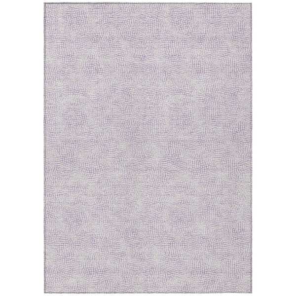 HomeRoots 5' Modern Lavender and Purple Geometric Area Rug for Indoor and Outdoor Use - Washable, Durable Style 10' X 14' 602424