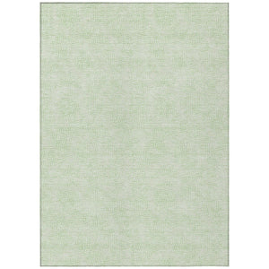 HomeRoots 5' Stylish Mint Green and Ivory Geometric Area Rug – Durable, Washable for Indoor & Outdoor Spaces 5' X 8' 602426